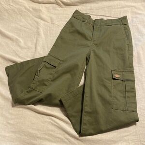 Dickies Twill Cropped High-Rise Cargo Pant Size 0